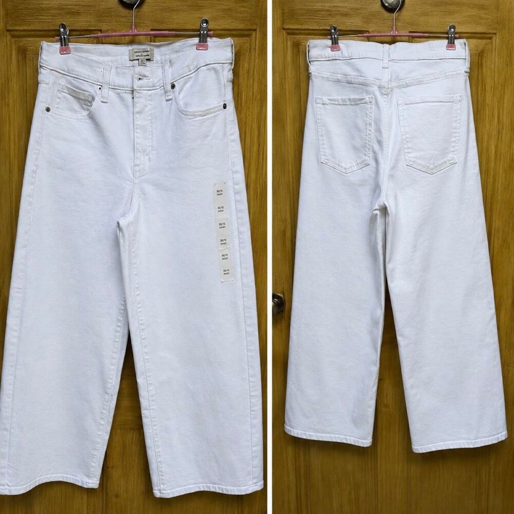 Banana republic White Wide Leg Jeans NWT Womens Denim